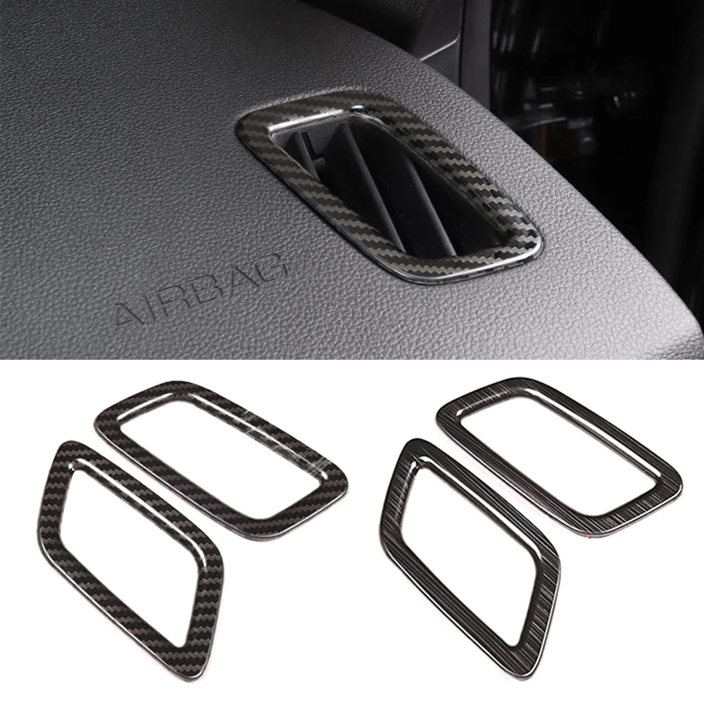 

For Haval H6 3rd Gen 2021 2022 Car Dashboard Air Conditioner AC Outlet Vent Cover Frame Trim Stainless Steel Color Refit Sticker