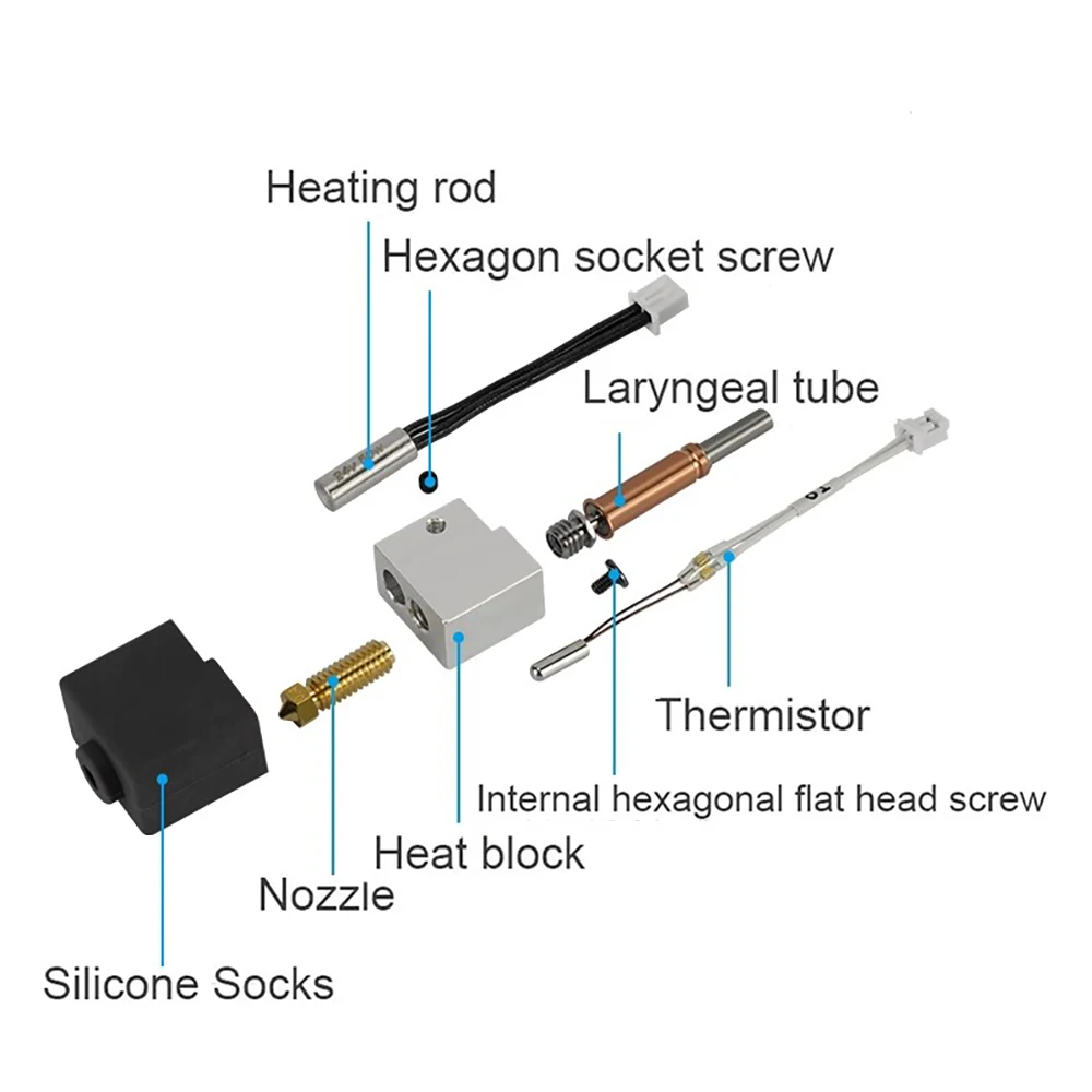 Для Anycubic Kobra 3 комплект Hotend термисторный нагревательный картридж 0 4 мм аксессуар