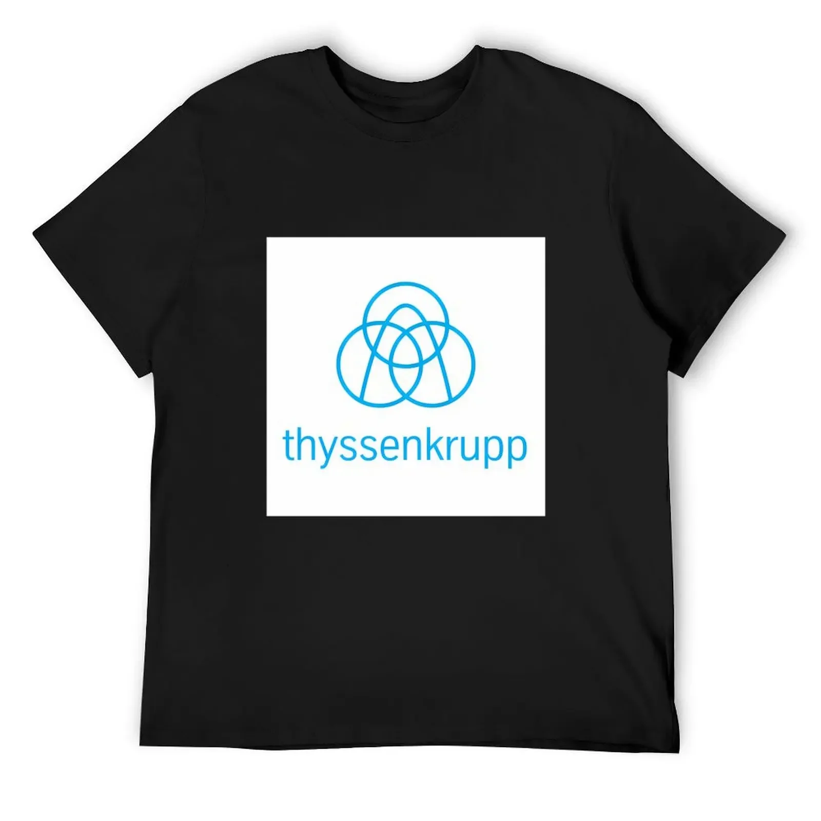Футболка с логотипом Thyssenkrupp мужские рубашки рисунком аниме футболка