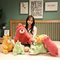 2022new plush bear toys strawberry avocado orange fruits bear figure soft plush cute toys stuffed dolls pillow for children girl