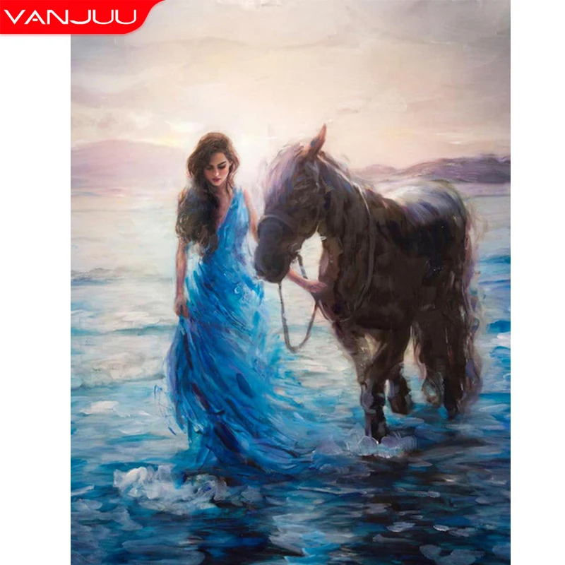 5D алмазная живопись сделай сам красивая девушка полная вышивка Алмазная мозаика