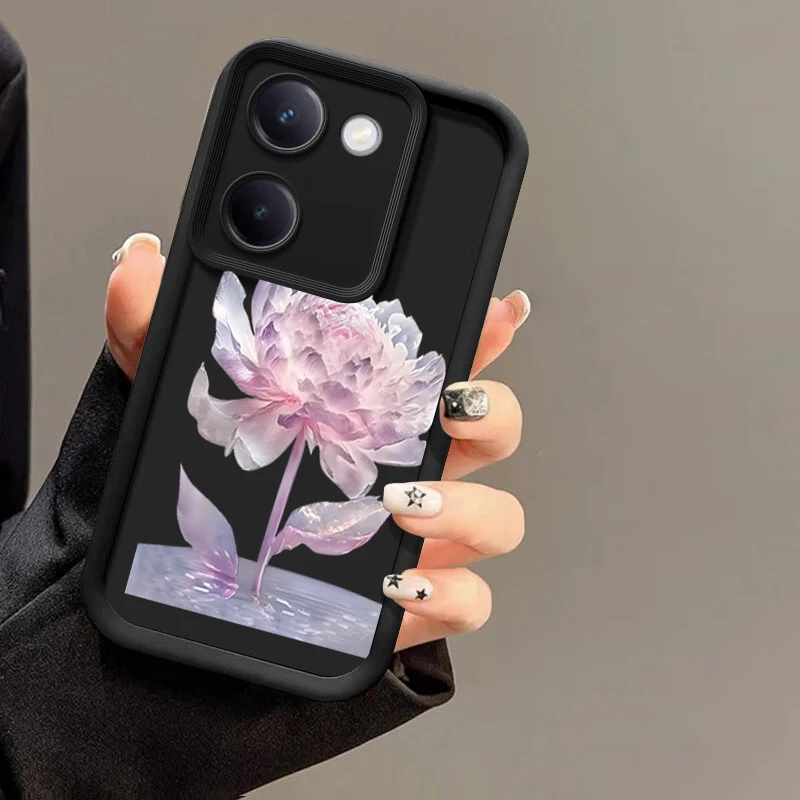 Цветной цветочный рисунок мягкий чехол для VIVO Y35m Y78 Plus Y78m Y77 Y77e Y73t Y11 Y35 Y76s t1