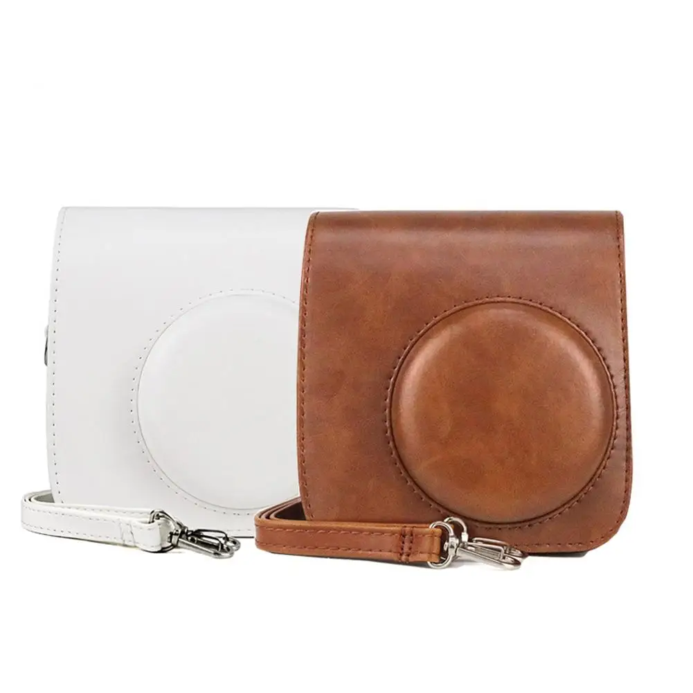 

Camera Case Protector Travel Carrying Bag Retro Protective Leather Cover PU Leather Carrying Bag Compatible For Instax Mini7+
