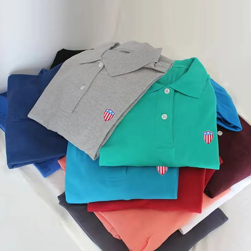 

High Quality 100% Cotton Summer Women's Short Sleeve Polo Shirt Casual Ladies Lapel Tees Fashion Slim Female Tops S-4XL