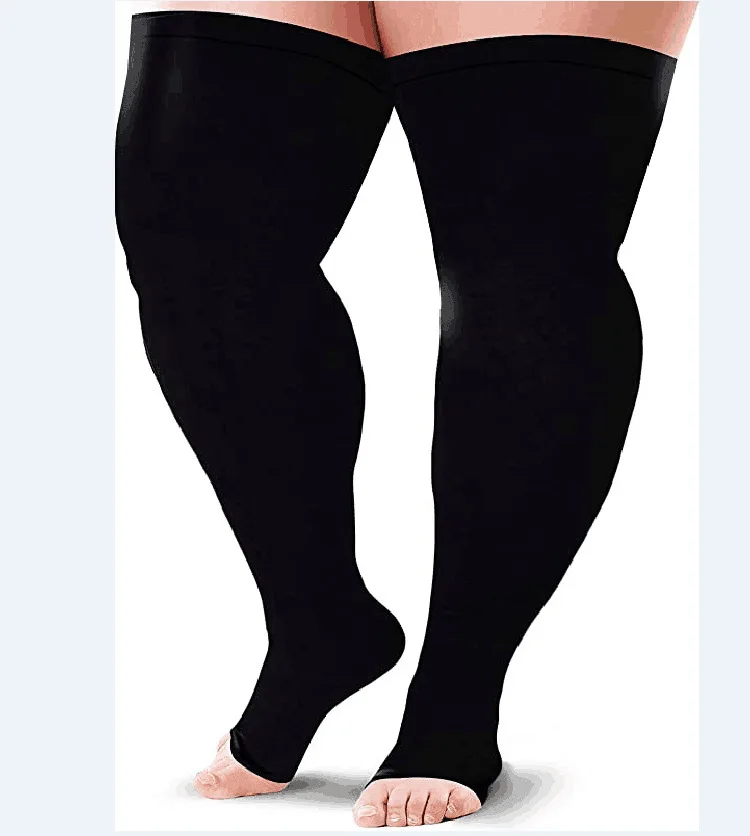 Men's And women's Plus Size Stockings Silicone Elastic Varicose Segmental Compression Venous Compression Socks Size S-5XL