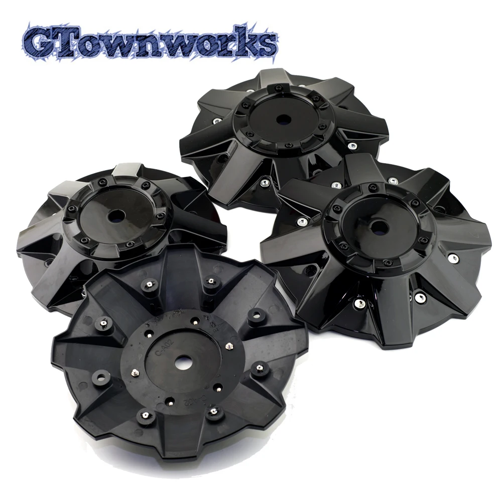 

4pcs 228mm 149mm Car Wheel Hub Caps For C-A02 Rim Dust Refits Styling No Logo Universal Auto Accessorie Black
