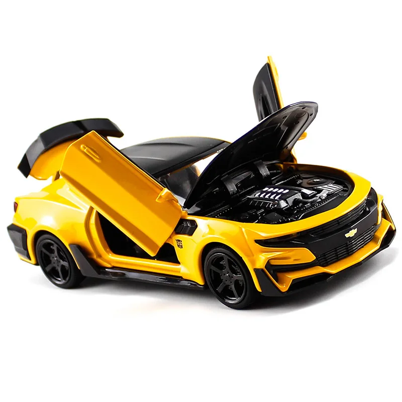 

1/32 Camaro Sports Car Children's Sound and Light Alloy Pull Back Car Toy Model No Box