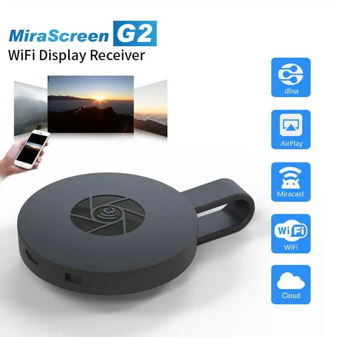 Беспроводной HDMI-совместимый адаптер G2 Wifi-ресивер 1080P HD ТВ-адаптер для Airplay Media Streamer