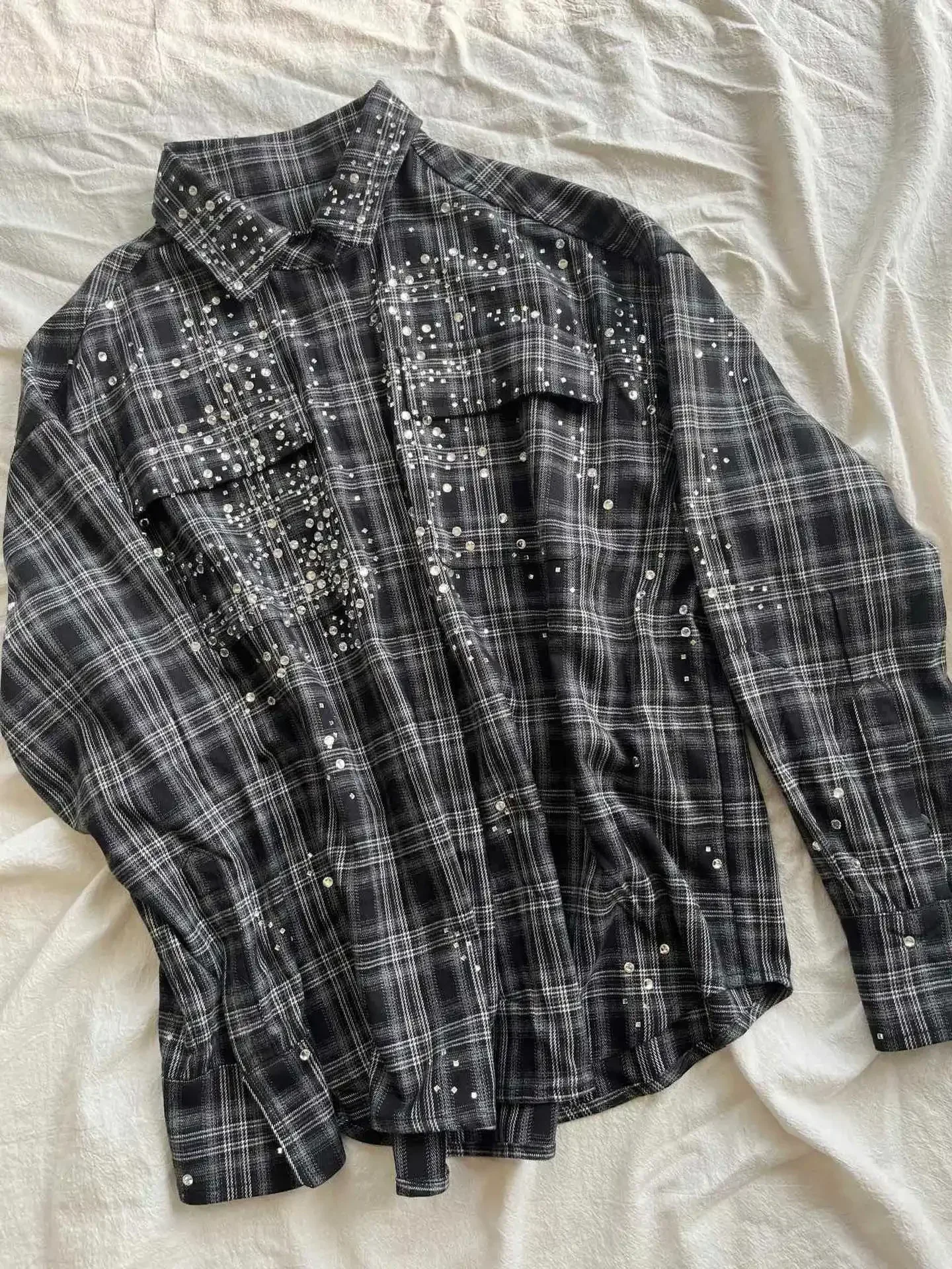 Осенне-зимняя Осенняя осенне-зимняя Ослепительная популярная рубашка с длинными