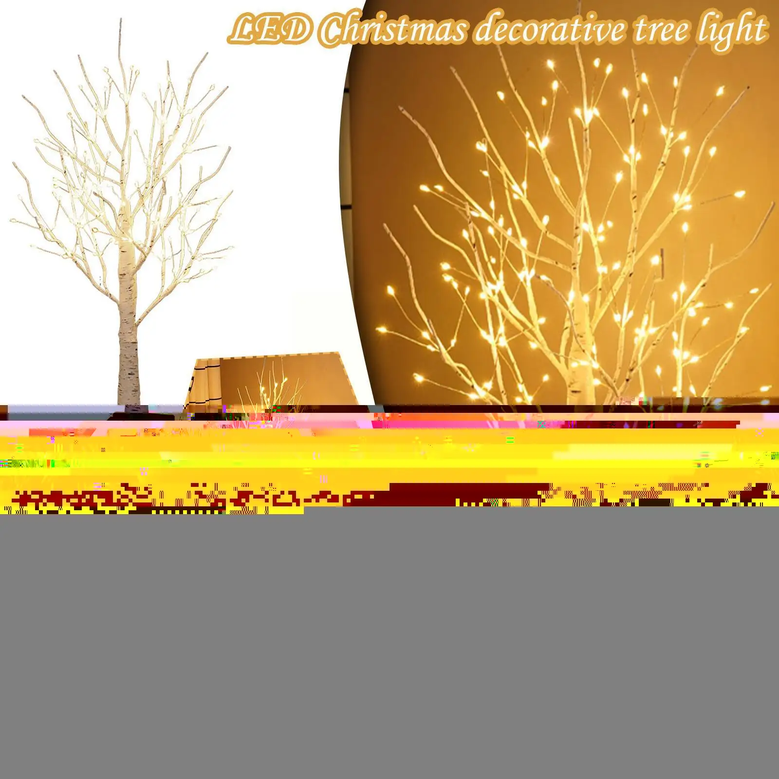 

LED Night Light Mini Christmas Tree Copper Wire Garland Lamp For Kids Home Bedroom Decoration Decor Fairy Light Holiday lig N2Q4