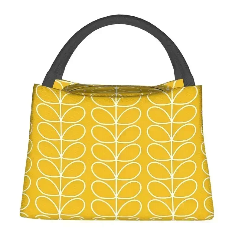 Orla Kiely Linear Stem Insulated Lunch Bag for School Office Scandinavian Floral Resuable Cooler Thermal Box Women