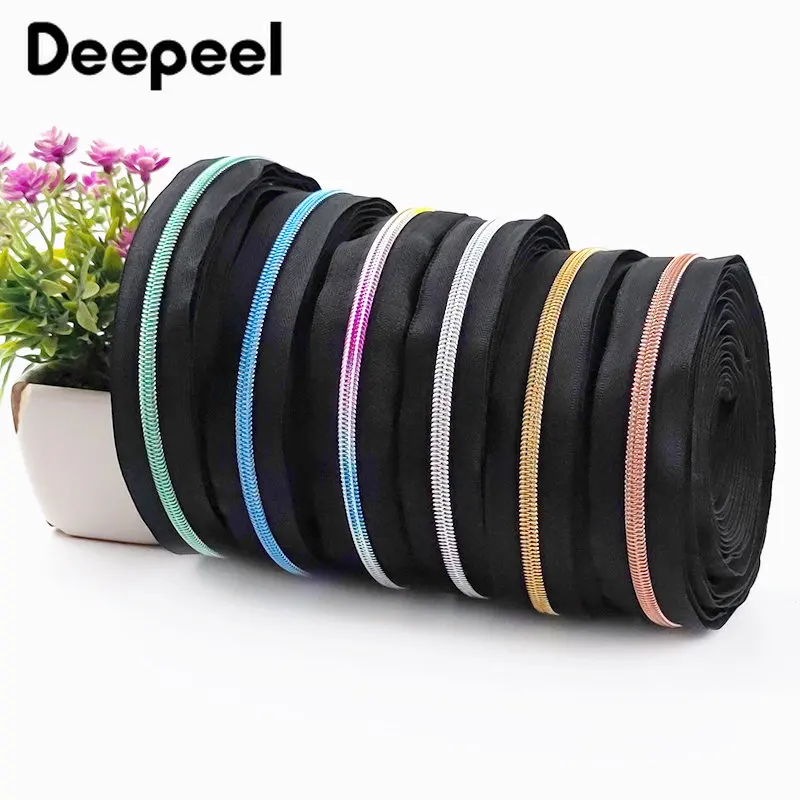 

2/4/10Meters 3# 5# Nylon Zipper Coil Zip Strap for Jacket Bag Clothes Luggage Suitcase Zippers Repair Kit DIY Sewing Accessories