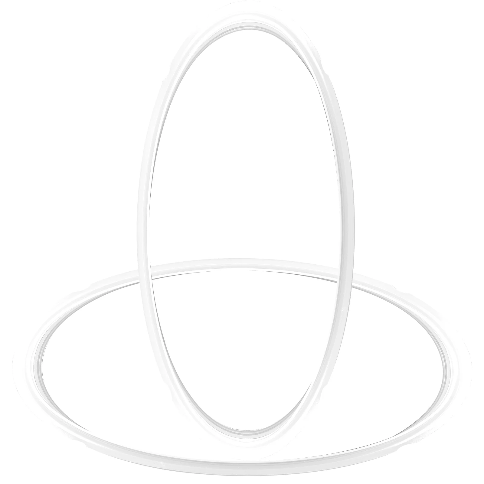 

2 Pcs Silicone Gasket Pressure Cooker Sealing Ring Supply White Silica Gel Rings Pot
