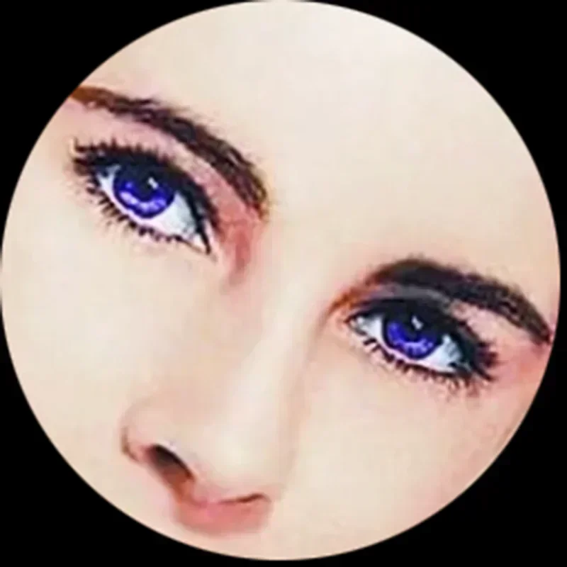 FLTMRH men and women red green colored yellow blue glass eyes cabochon round 6MM-30MM EyeToys DIY jewelry accessories pupil