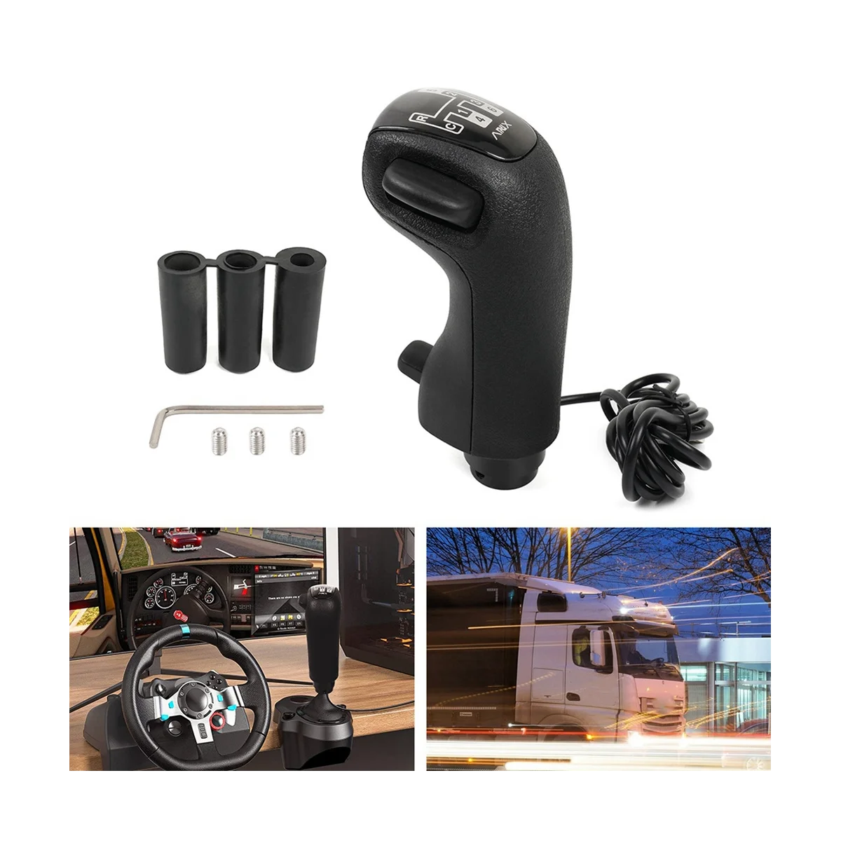 USB-ручка переключения передач для Logitech G29 G27 G25 Scania грузовиков и игр HB044