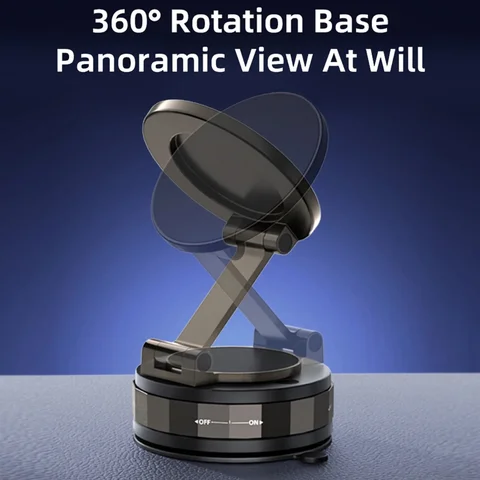 Универсальный дизайн 360° °   Регулируемый магнитный автомобильный держатель для телефона, складной вакуумный кронштейн, автомобильный держатель, крепление для автомобильного стола, ванной комнаты