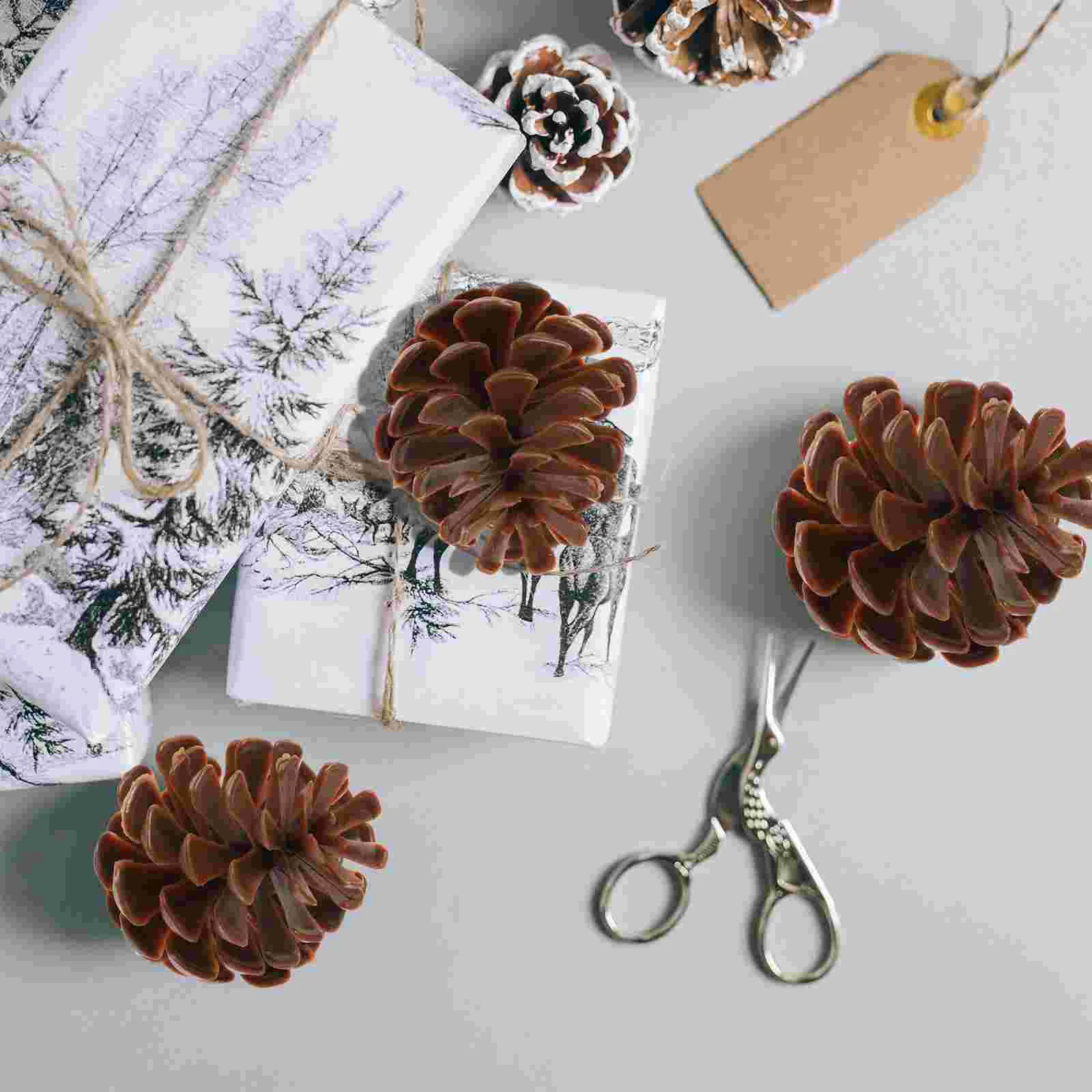 

Pine Cone Christmas Cones Tree Decoration Decor Fall Ornaments Fake Hanging Artificial Pinecones Vase Ornamentpartymini