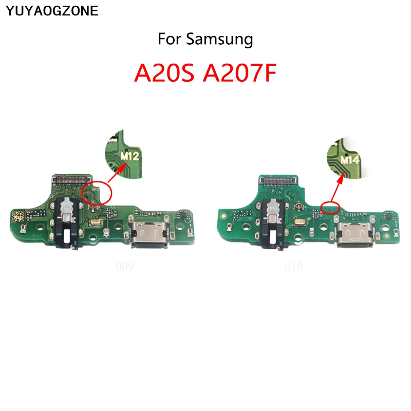50PCS/Lot For Samsung Galaxy A20S A207F USB Charging Dock Connector Port Socket Jack Plug Charge Board Flex Cable enlarge