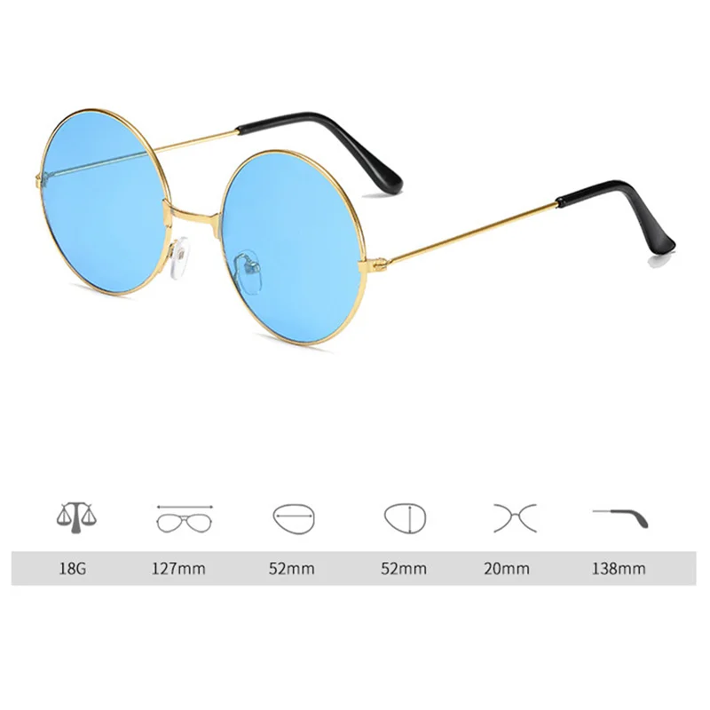 Солнцезащитные очки унисекс металлические Овальные в стиле ретро | Аксессуары