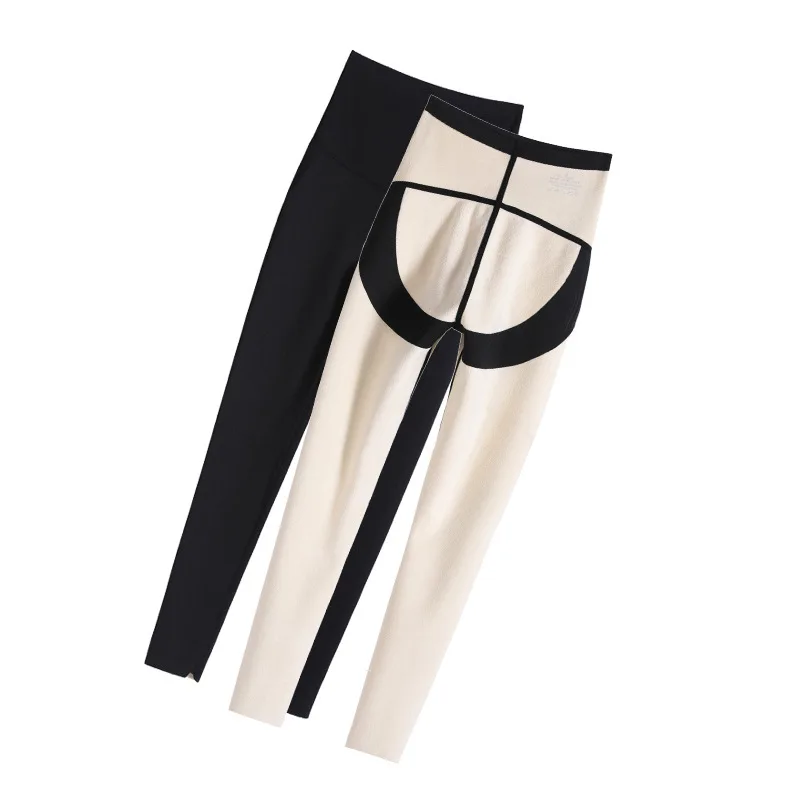 

Fleece-Lined Thickened Butt-Lift Underwear Warm Leggings Women's Outer Wear Skinny Yoga Pants Faux Cashmere Gym Leggings
