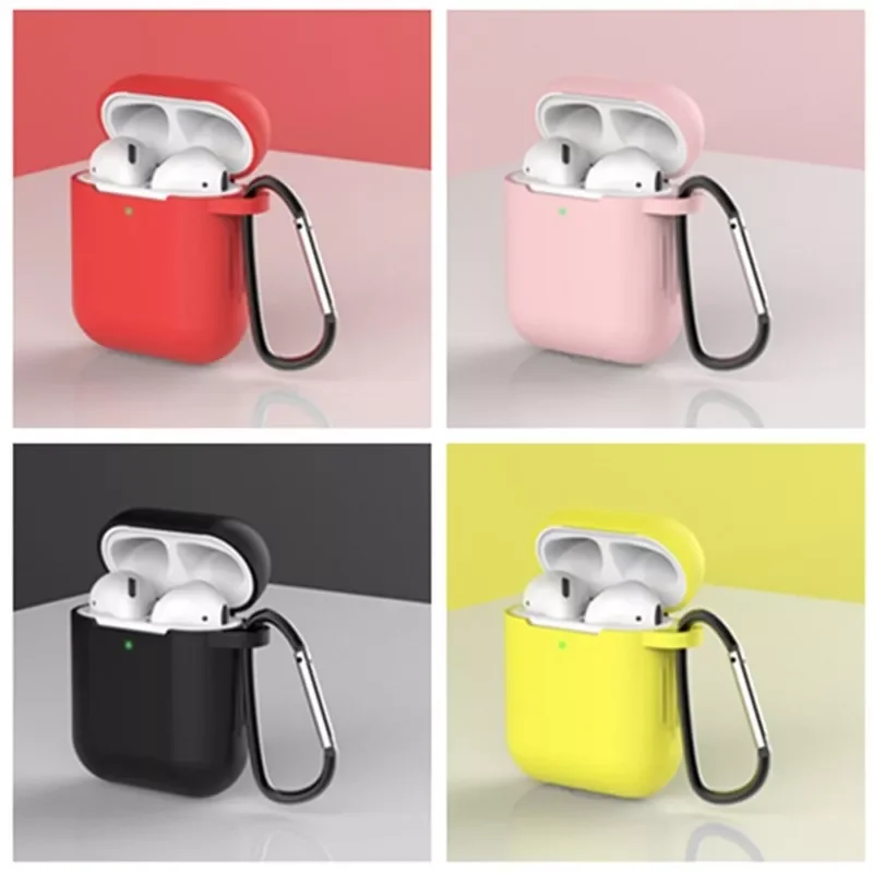 

1/2 Universal Hanger Cover Case Cover for Airpods Soft Silicone Case for Airpods Wireless Headsets Charger Case Air Pods Case