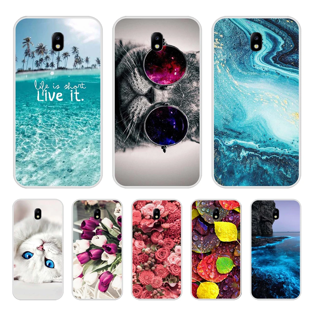 Чехол для Samsung J7 2017, чехол для телефона с милым астронавтом, мягкий силиконовый чехол-накладка для Samsung Galaxy J7 Pro J 7 2017 J730F J730, чехлы