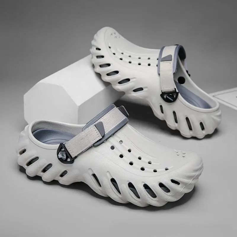 Сандалии унисекс из ЭВА кроссовки без шнуровки легкие Повседневная модная обувь