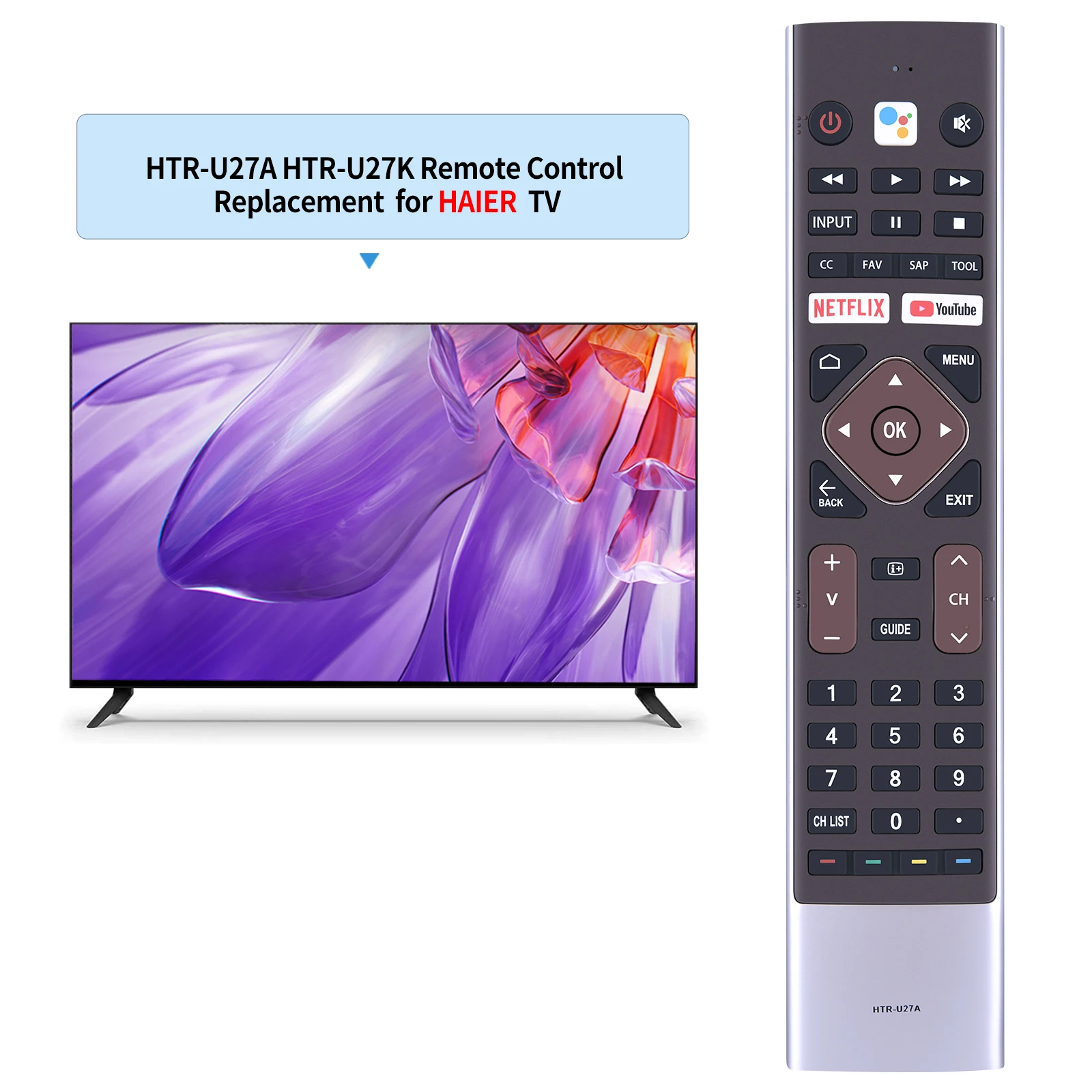 Новинка оригинальная деталь для Haier Smart AQUA Voice TV Remote Control 43 MX LE 55K6600UG LE55K6700UG