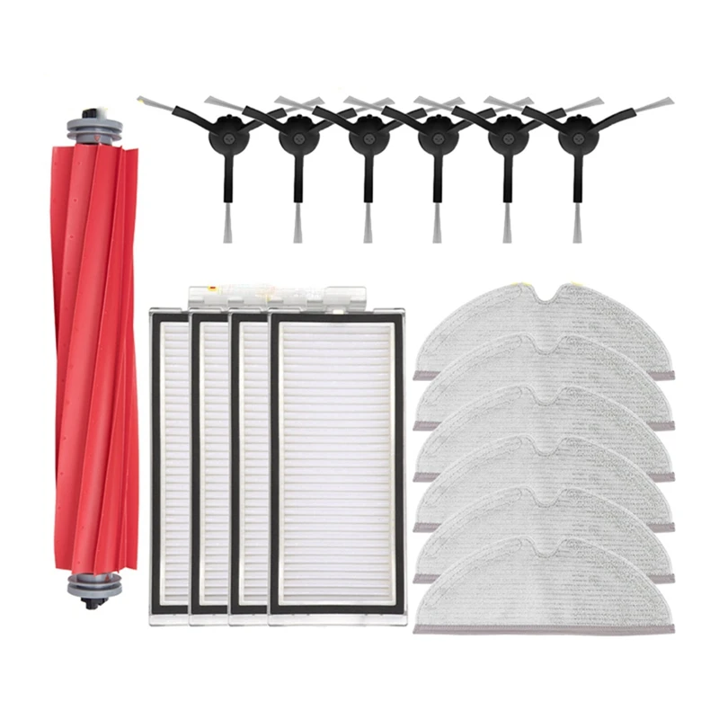 

HOT！-Replacement For Roborock T8 / Q7 Max / Max+ Vacuum Cleaner Spare Parts Main Side Brush Hepa Filter Mop Rag Accessories