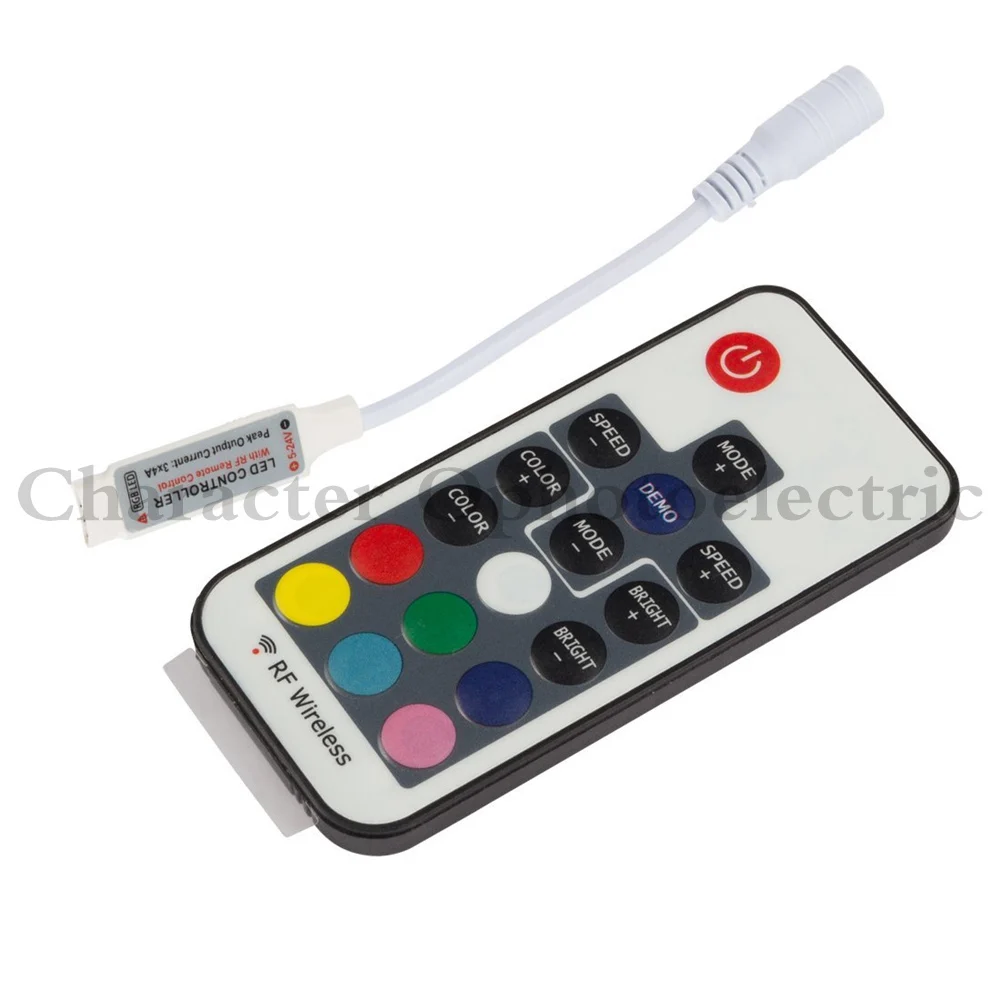 17-клавишный контроллер DCUSB LED Magic Color для пиксельных лент 5В12-24В с беспроводным радиочастотным пультом ДУ для адресных RGB-светодиодов WS2811 (art.: 3920dbc66e319) - 3920dbc66e319