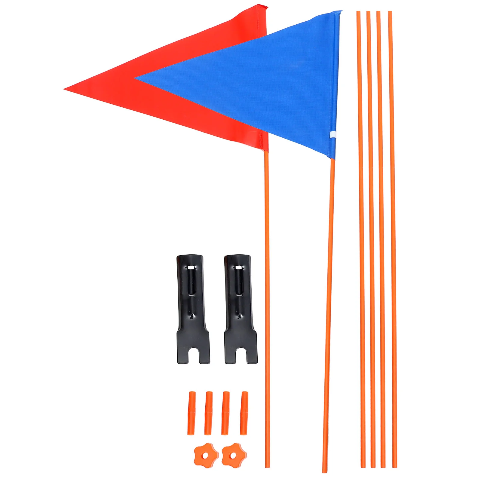 

2 Sets Bike Safety Flag Bicycle Flag Advertising Cycling Flag Small Bike Warning Flag Bike Accessories