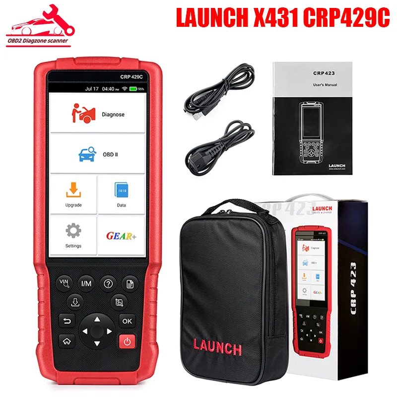 

LAUNCH X431 CRP429C OBD2 Scanner ENG ABS SRS AT 4 System 15 Reset DPF A/F Code Reader Free Update OBDiI Diagnostic Tools