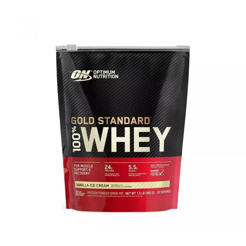 

Gold Standard 100% Whey, Protein Powder, Vanilla Ice Cream, 22 Servings