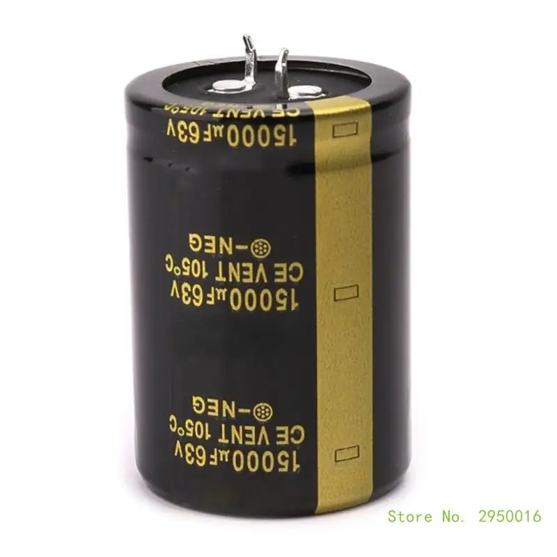 Электролитический конденсатор на 63 в 15000 мкФ сделай сам большой объема 35x60 мм для