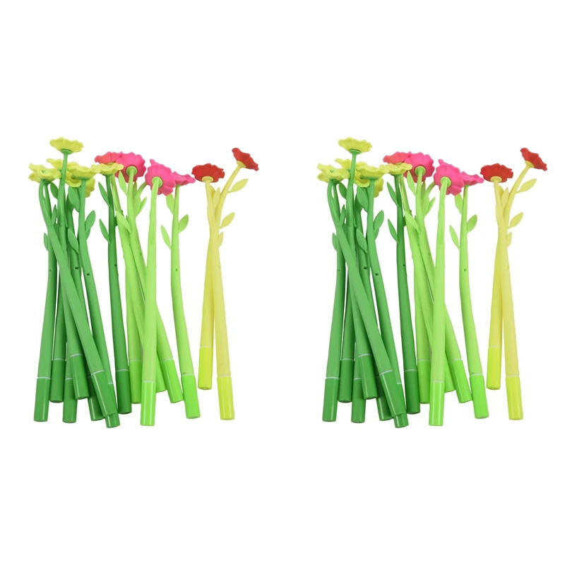 

30Pcs 0.38Mm Flower Shape Gel Pen