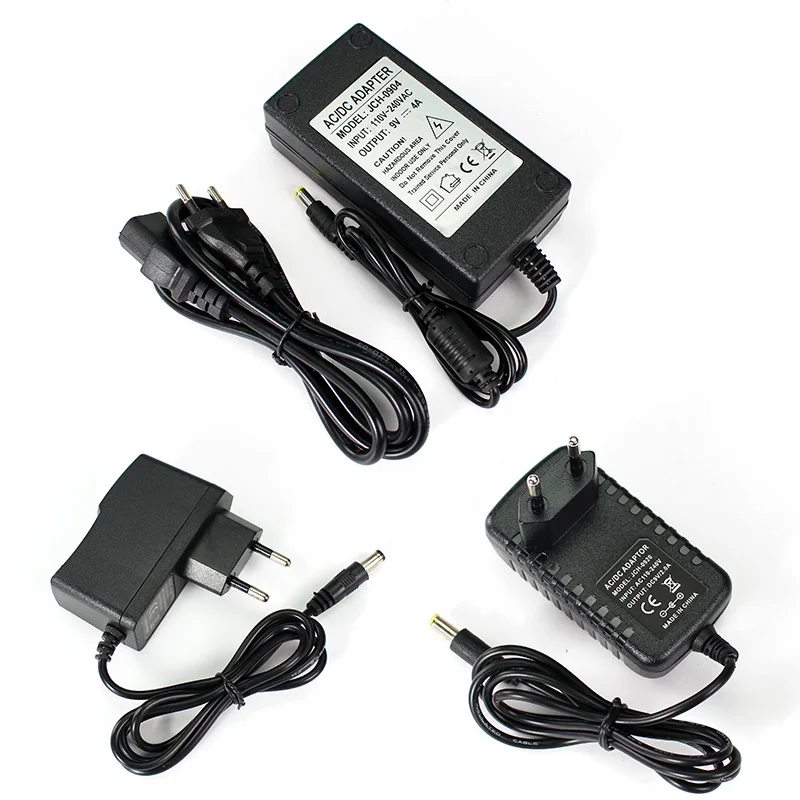 

AC-DC Adapter 9V 15V 1A 2A 3A 4A 5A Power Supply Converter 220V 110V TO 9 15 Volt DC Source LED Lighting Transformer EU US Plug