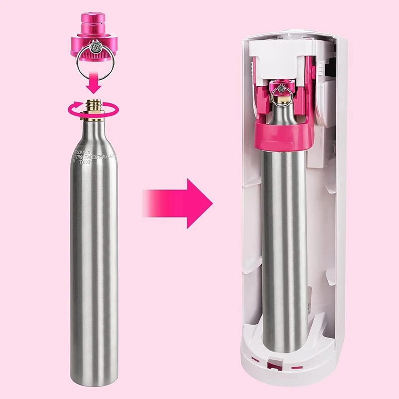 CO2 Quick Adapter Compatible With Water Carbonator Duo/Art/Terra For 425G Co2 Cylinder 60L Thread TR21-4