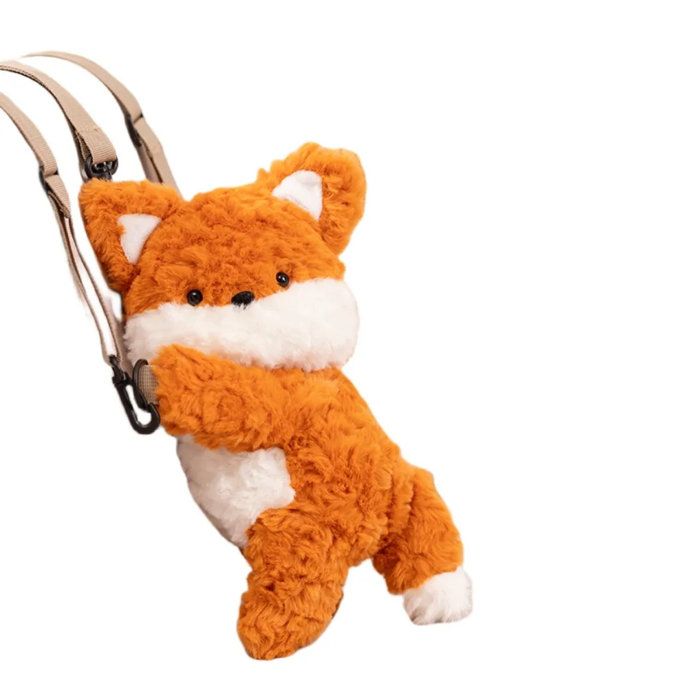 Милая плюшевая сумка на плечо кукла лиса сумочка мультяшный кошелек для монет