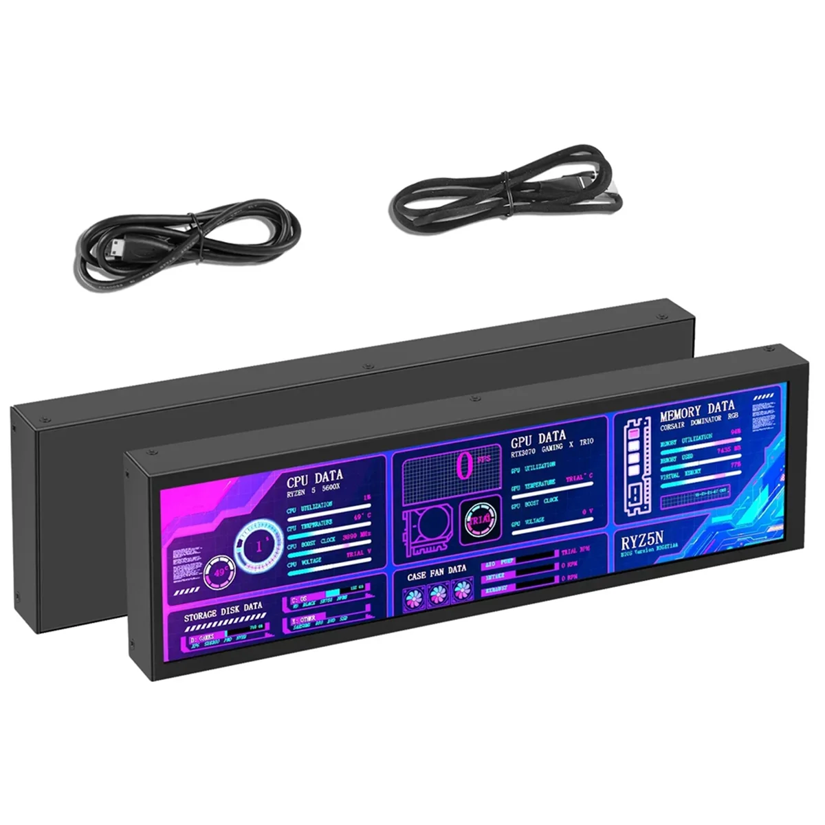 MARQ 8,8-дюймовый HDMI-совместимый сенсорный длинно-широкий монитор с корпусом ПК, дисплей температуры, сенсорная панель ПК, монитор (art.: 3920cd820597d) - 3920cd820597d