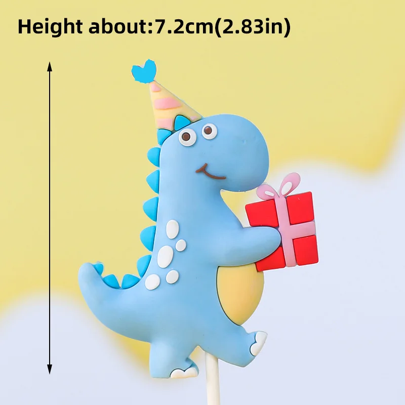 

Зелёный динозавр торт топпер