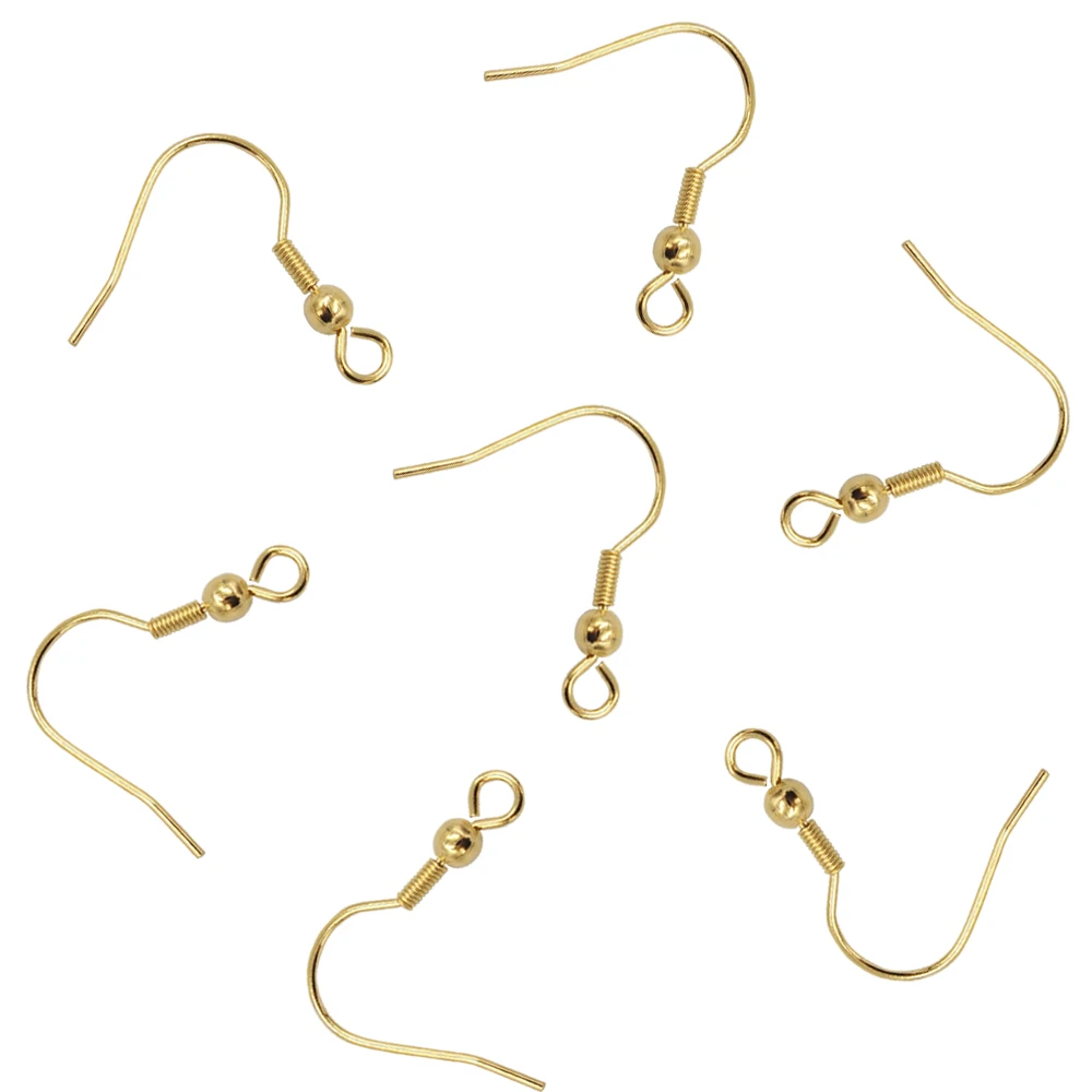 50pcs 20x18mm 316L Stainless Steel Golden Plated Earrings Hook Nice for DIY Making Accessories