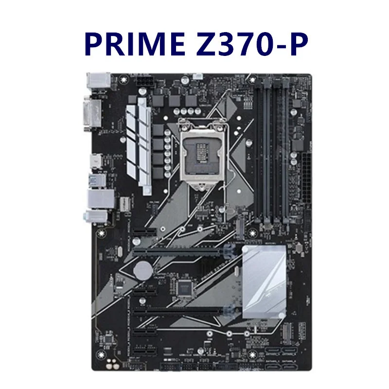 

Б/у плакат-мама для prime Z370-P lga1151 ddr4 64 Гб core i7/i5/i3 pci-e 3,0 64 Гб intel z370 оригинальная настольная материнская плата