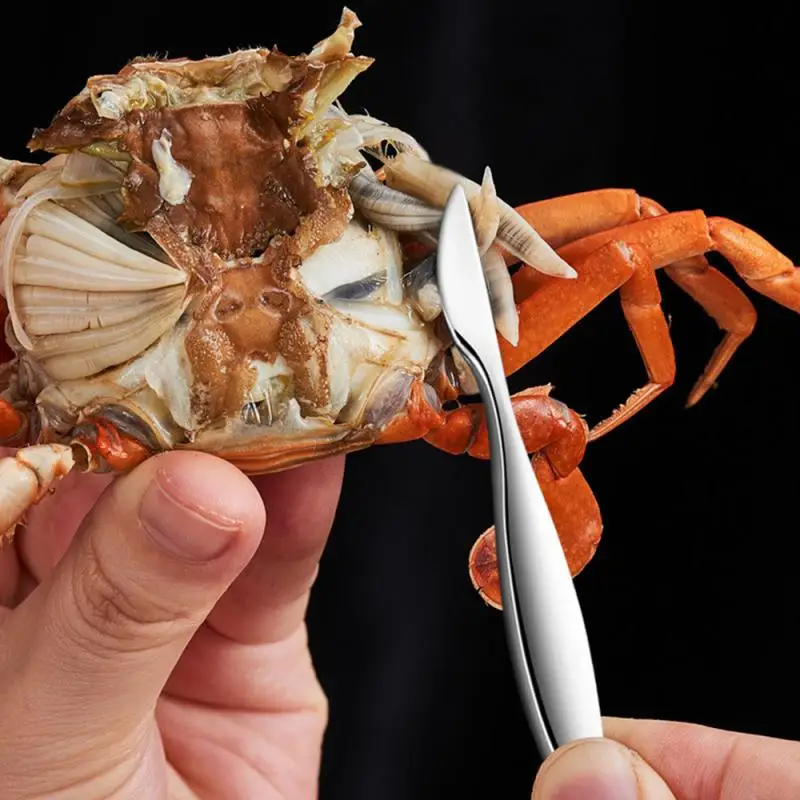 

Crab Clamp Lightweight Picking Crab Crab Kitchen Gadgets Picking Crab Meat Is Easy Stainless Steel Crab Pliers Seafood Tools