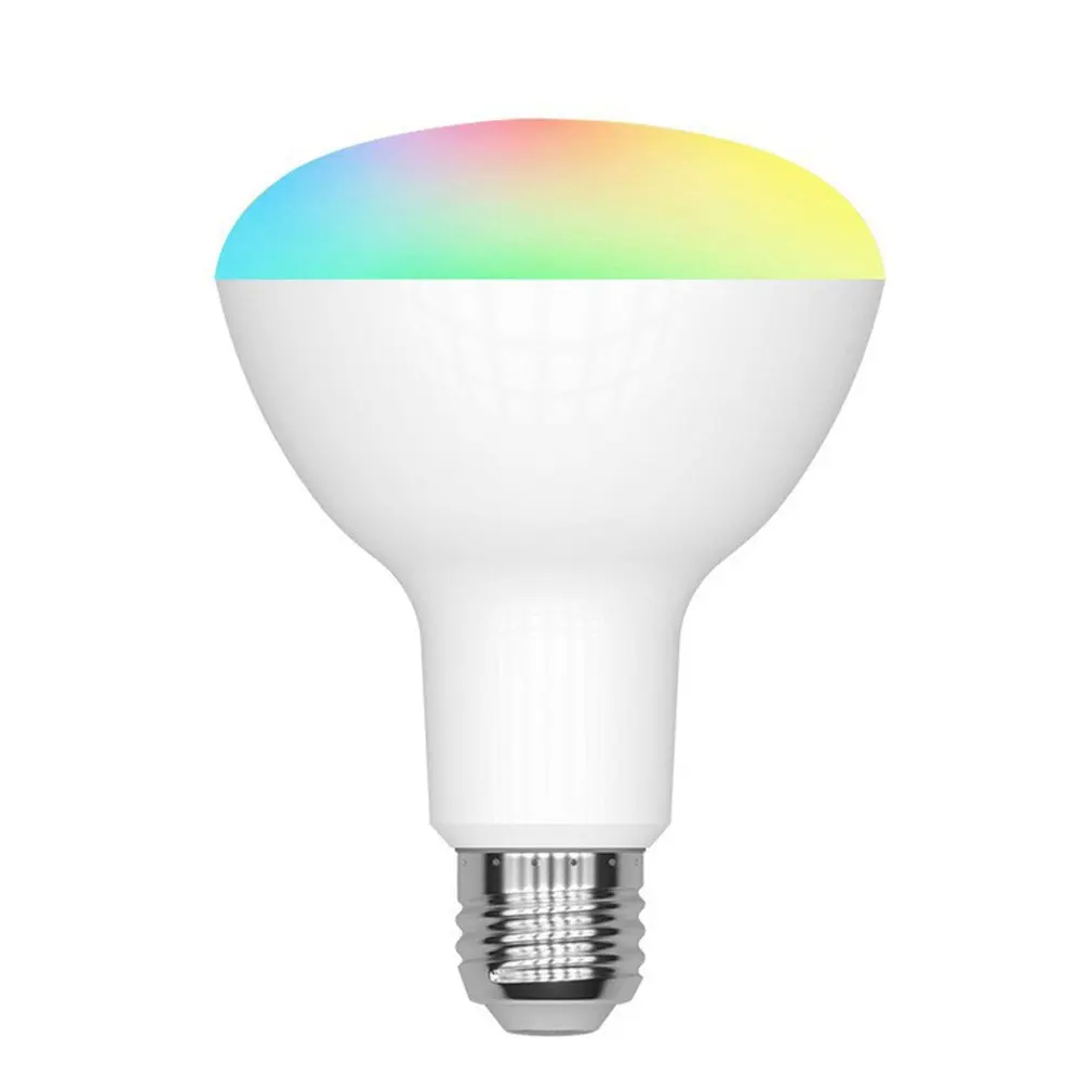 

Светодиодная лампочка с Wi-Fi, светодиодная лампочка RGB 12 Вт с голосовым дистанционным управлением, меняющая цвет, светодиодная Волшебная лам...