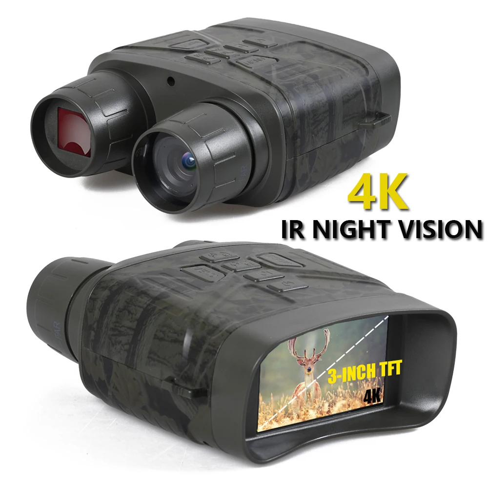 

4K HD Binocular Night Vision Device 36MP 5x Digital Zoom High Magnification Binoculars Infrared Optics NV Hunting Camera