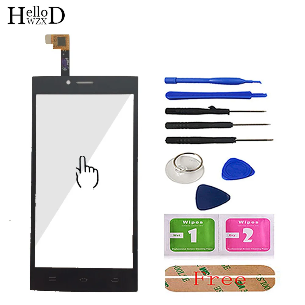 

5.0'' Touch Screen For DEXP Ixion ES2 Touch Screen Glass Front Glass Digitizer Panel Lens Sensor Mobile Phone Tools Adhesive