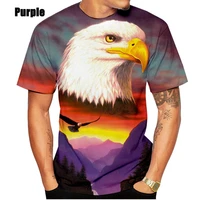 3d eagle printed t shirts unisex men women spring sunmer casual round neck short sleeves sport tops