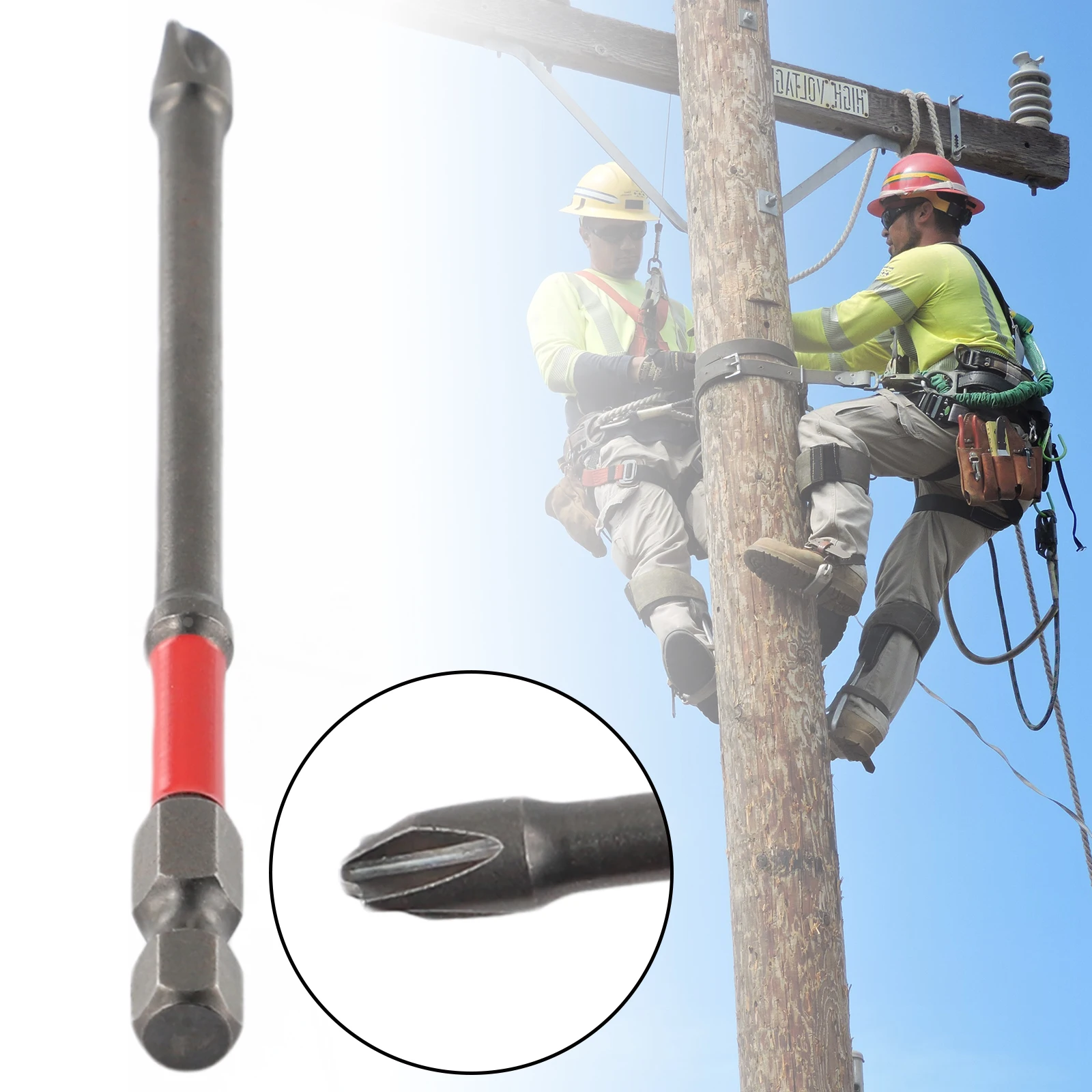 

Circuit Breakers Screwdriver Bit Electricians Special 6mm Head Alloy Steel Anti-rust Cross FPH2 65-110mm Durable