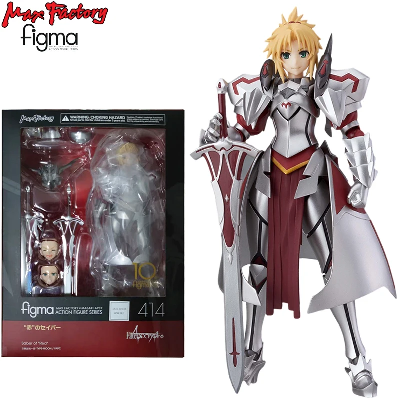 

In Stock Original Max Factory Figma 414 Mordred Fate Apocrypha Anime Figure Model Collecile Action Toys Gifts