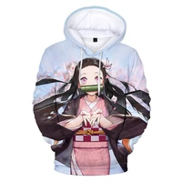 demon slayer kamado nezuko cosplay costumes 3d print hoodies men women pullover anime hoodie sweatshirts